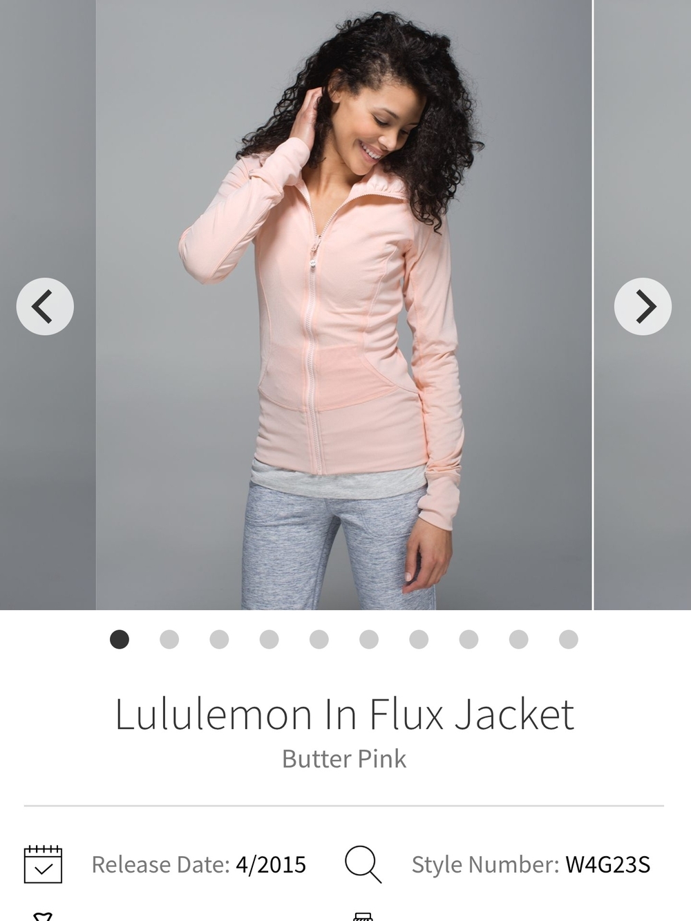 lululemon athletica Lightweight Zip-Up Jacket - Butter Pink